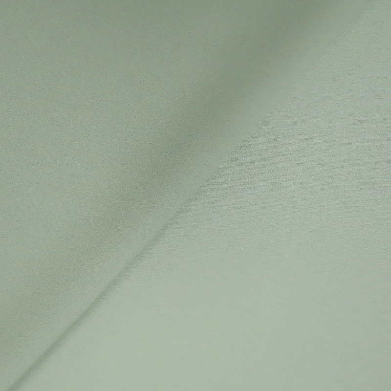 Limited Time Discount Gray Recycled Polyester Blend Crepe Fabric