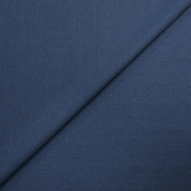 Bargain Prices 1.75 YDS Blue Solid Texture Amadeus Wool Dormeuil Fabric