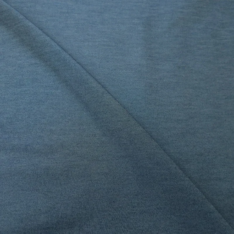 Final Clearance Semi Stretch Dark Blue Double Face Cotton Denim Fabric
