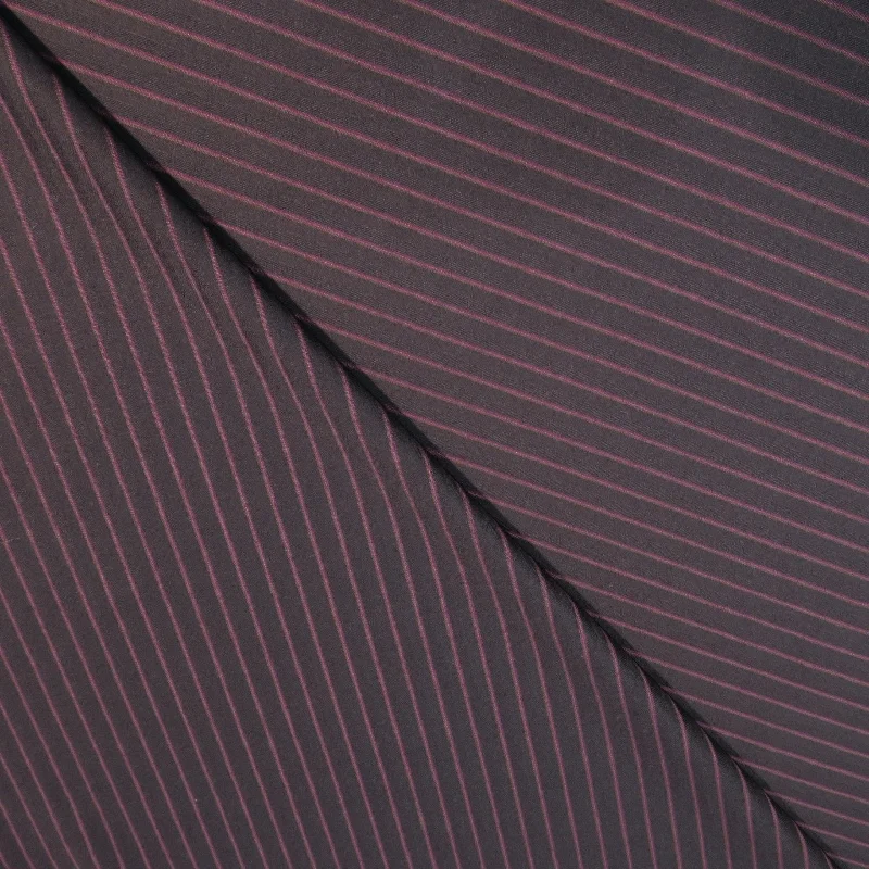 Blowout Deals Black with Magenta Stripes Amadeus Wool Dormeuil Fabric