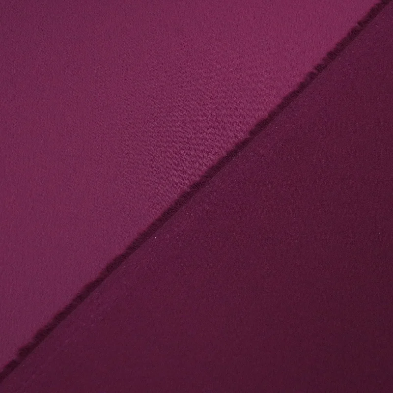 Grand Opening Sale Purple Eggplant Recycled Polyester Blend Crepe Fabric