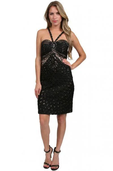 Bonus Savings Sue Wong Applique Dress Cocktail Dress