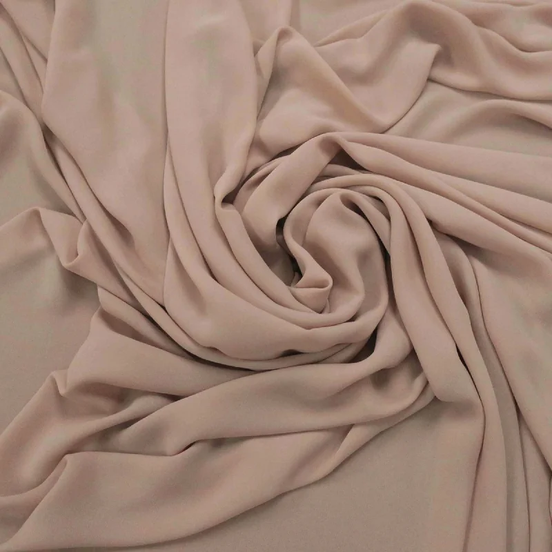 Special Buy Squirrel Brown Solid Polyester Georgette Gala Fabric