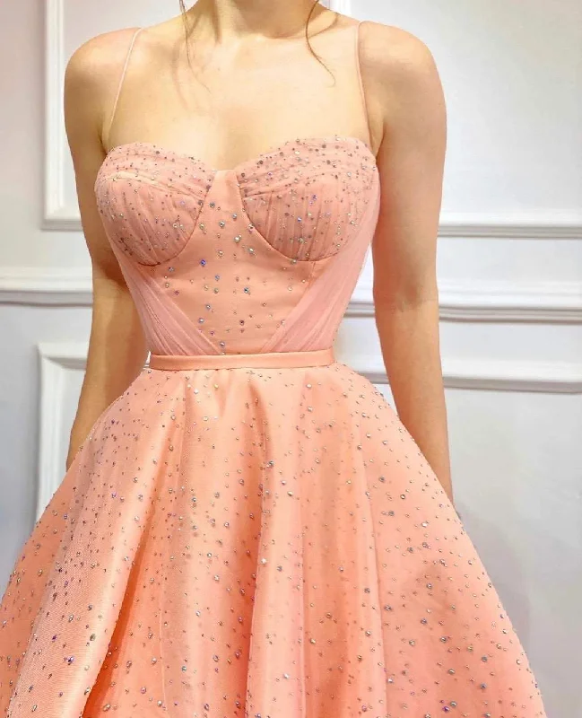 Final Clearance Blush Baby Pink Evening Dress