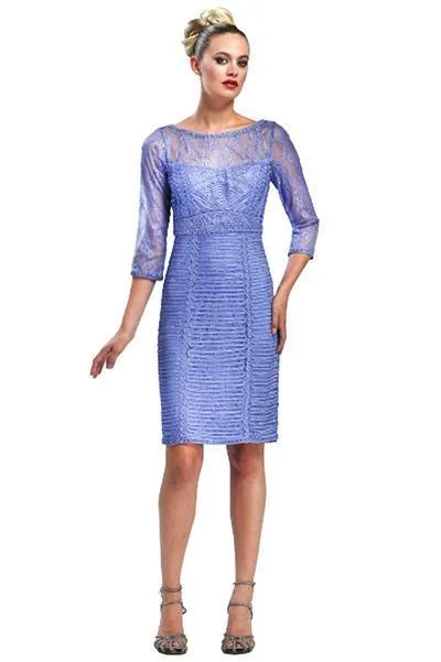 Quick Sale Sue Wong Bateau Lace Column Dress N5161