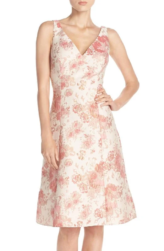 Deep Discounts Aidan Mattox Sleeveless V-Neck Floral Cocktail Dress MD1E200066 - 1 Pc Watermelon Multi in Size 6 Available Deep Discounts Aidan Mattox Sleeveless V-Neck Floral Cocktail Dress MD1E200066 - 1 Pc Watermelon Multi in Size 6 Available
