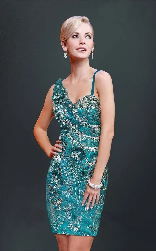 Deal Alert MNM Couture - Asymmetrical Beaded Cocktail Dress 8455S - 2 pc Teal in Size 6 and 18 Available Deal Alert MNM Couture - Asymmetrical Beaded Cocktail Dress 8455S - 2 pc Teal in Size 6 and 18 Available