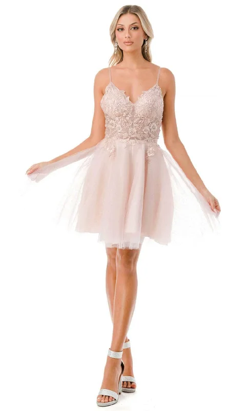 Shop and Save Aspeed Design S2742M - Sleeveless Embroidered Cocktail Dress
