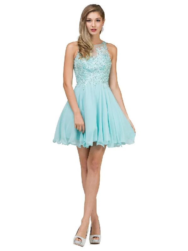 Shop and Save Dancing Queen - 2076 Jewel Lace Appliqued Cocktail Dress - 1 pc Silver in Size S Available Shop and Save Dancing Queen - 2076 Jewel Lace Appliqued Cocktail Dress - 1 pc Silver in Size S Available