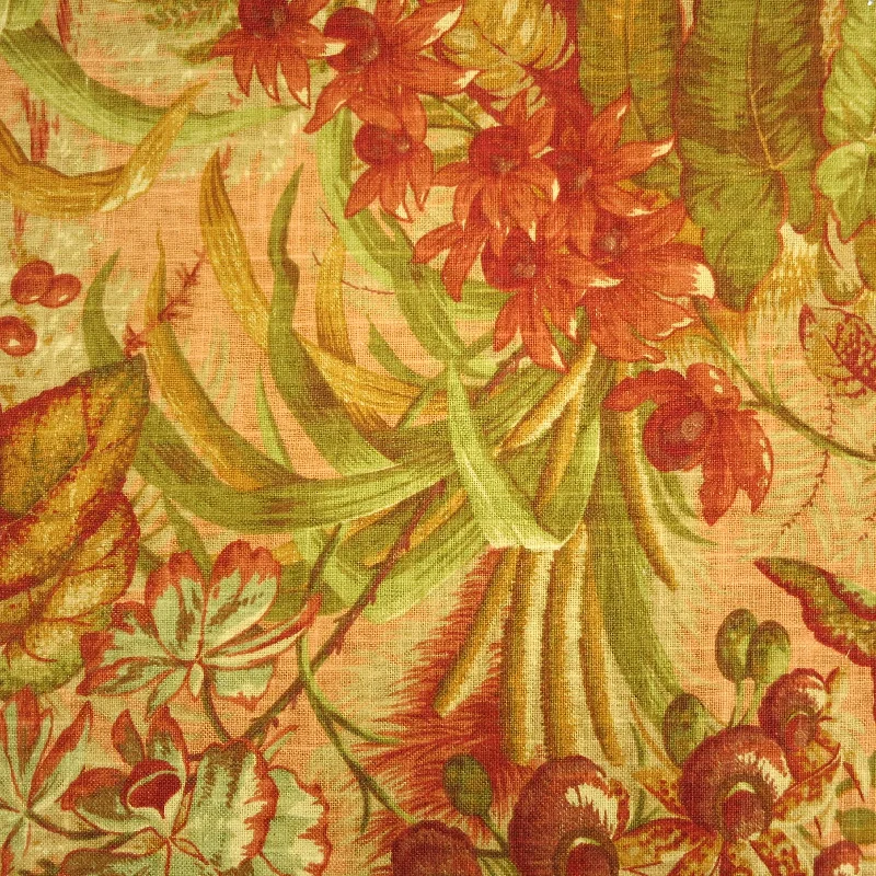 Crazy Deals Earls Green Abstract Floral Synthetic Fabric
