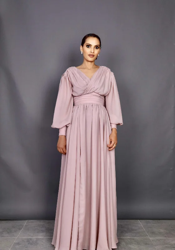 Bargain Prices Pink Chiffon Evening Dress