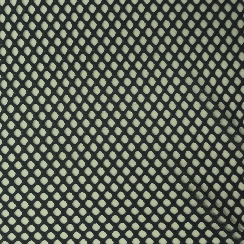 Special Offer Black Lattice Net Embroidered Stretch Net Fabric