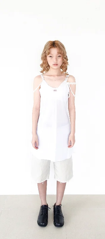 Early Bird Discount [FAERIE] SS 24 (fa.er.ie) lace point slip dress (white)