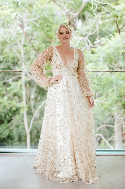 Limited Quantity Heavenly Gown with Off White Lining