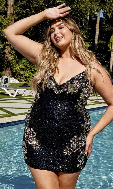 Bargain Blast Primavera Couture 14029 - Sequin Sleeveless Cocktail Dress