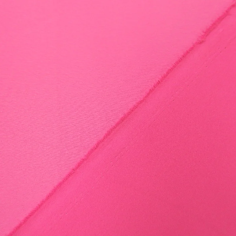 Buy More, Save More Pink Recycled Polyester Blend Crepe Fabric