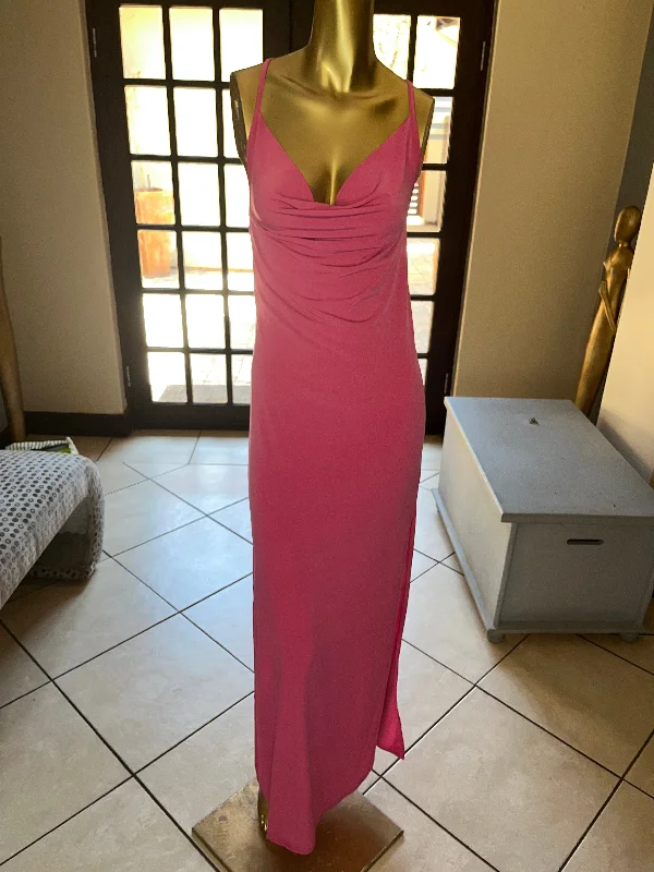 While Supplies Last Boutique Collection - Slinky Long Cowel Neck and low back Dress