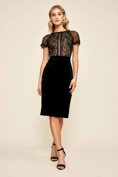 Savings Bonanza Tadashi Shoji - Lace Embroidered Sheath Cocktail Dress - 2 pcs Black/Nude In Size 12 and 14 Available Savings Bonanza Tadashi Shoji - Lace Embroidered Sheath Cocktail Dress - 2 pcs Black/Nude In Size 12 and 14 Available
