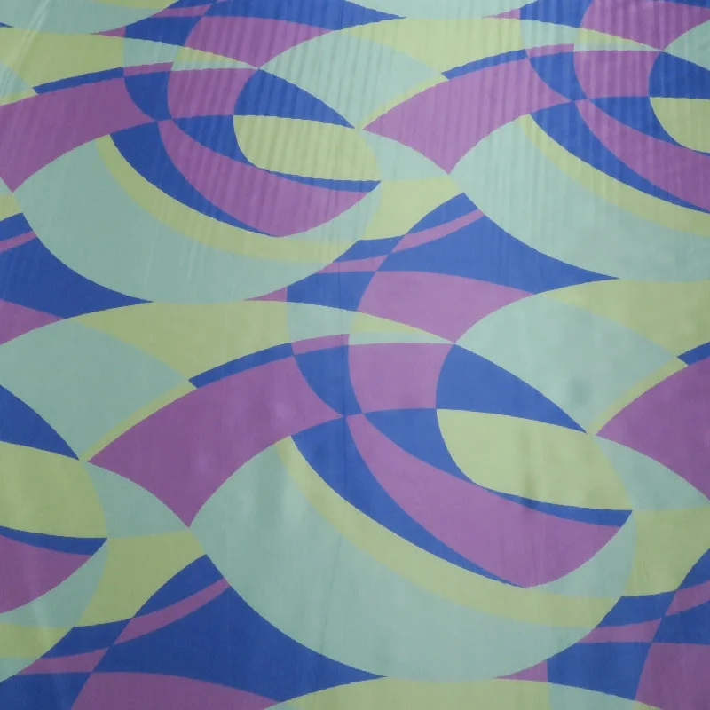 Don’t Miss Out Purple Ivory and Light Blue Tones Abstract Printed Silk Charmeuse Fabric Don’t Miss Out Purple Ivory and Light Blue Tones Abstract Printed Silk Charmeuse Fabric