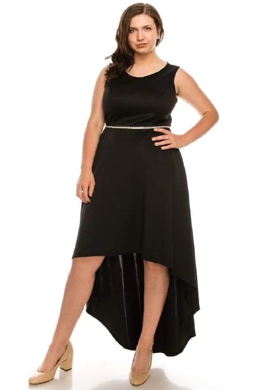 Unbeatable Prices Shelby Nites - N281 Sleeveless Scoop Neck High Low Dress