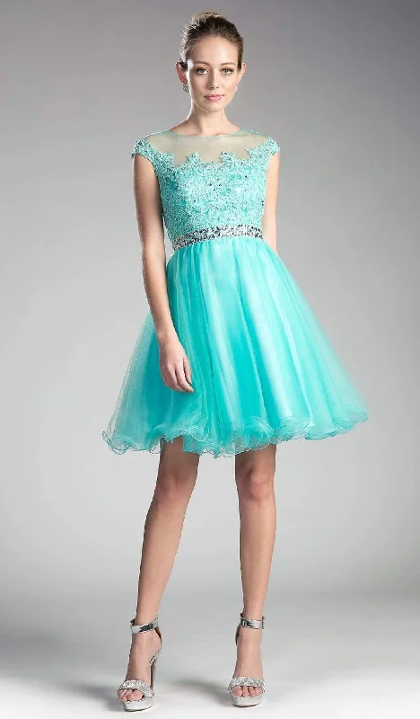 Weekend Flash Sale Cinderella Divine - Beaded Lace Bodice Tulle Ruffled Hem Cocktail Dress UJ0012 - 1 pc Mint In Size S Available Weekend Flash Sale Cinderella Divine - Beaded Lace Bodice Tulle Ruffled Hem Cocktail Dress UJ0012 - 1 pc Mint In Size S Available