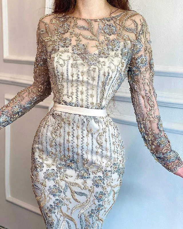 Major Savings Rich Grey Evening Dress