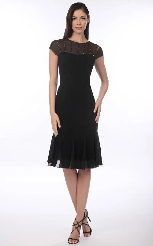 Super Sale Alexander by Daymor Jewel-Affixed Sheer Cap Sleeves Cocktail Dress 903 - 1 pc Black In Size 6 Available Super Sale Alexander by Daymor Jewel-Affixed Sheer Cap Sleeves Cocktail Dress 903 - 1 pc Black In Size 6 Available