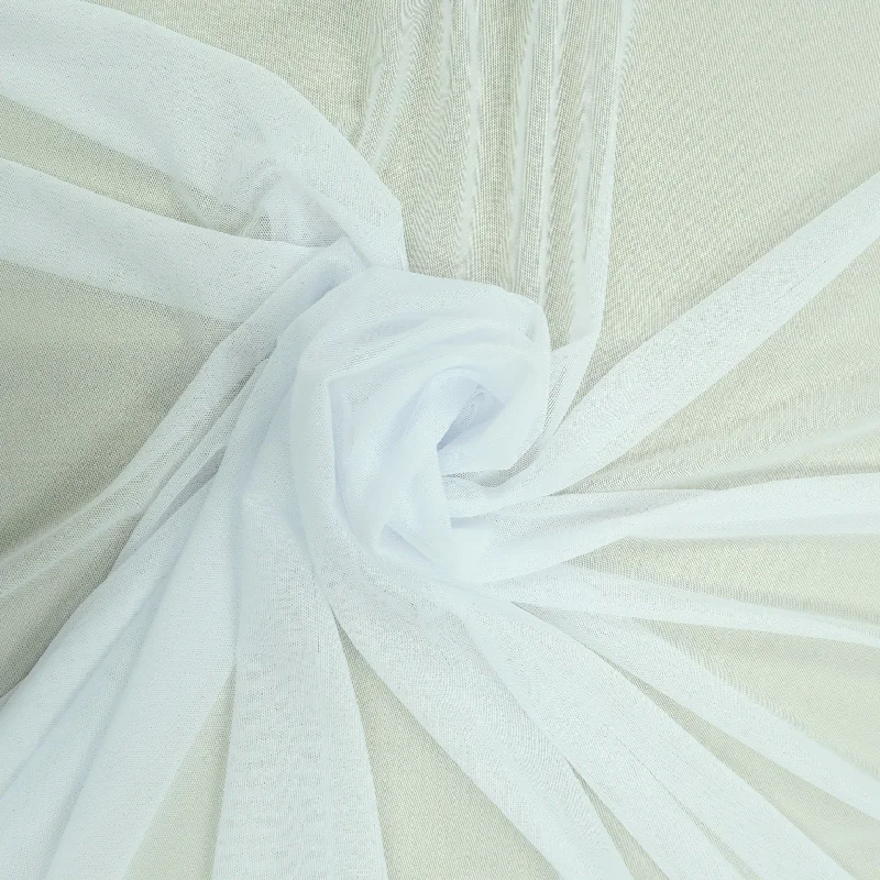 Special Discount White Power Net Mesh Fabric