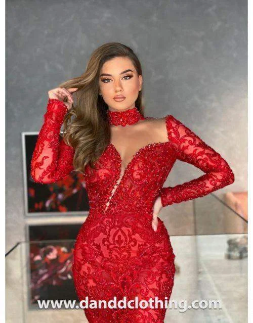 Best Bargains Luxury Evening Dress Royal Red