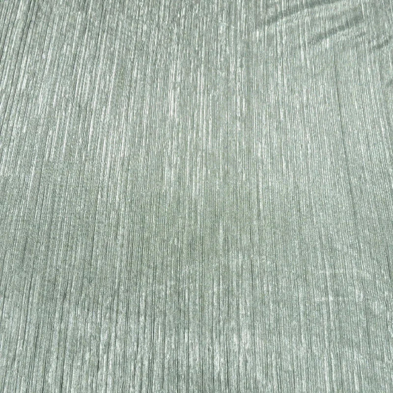 Today’s Deal Silver with Glitter Double Face Pleated Stretch Fabric