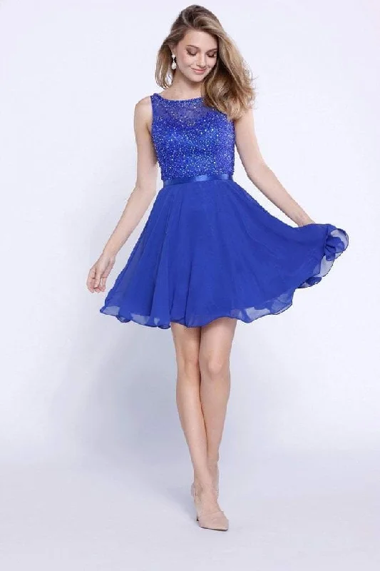 Unmissable Offer Nox Anabel 6163 Sleeveless V-Back Sequined Cocktail Dress - 1 pc Royal Blue In Size L Available Unmissable Offer Nox Anabel 6163 Sleeveless V-Back Sequined Cocktail Dress - 1 pc Royal Blue In Size L Available