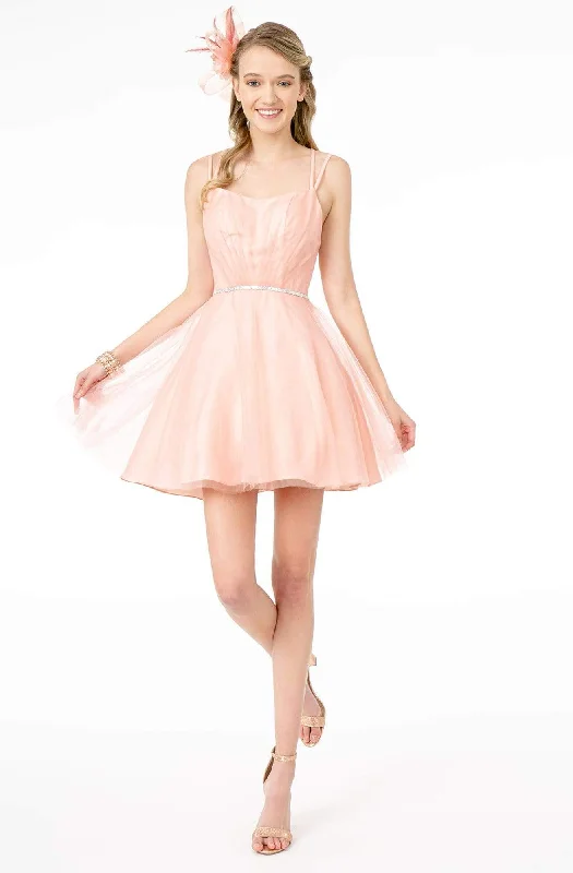 Massive Deals Elizabeth K - GS2866 Ruched V-Neck A-Line Cocktail Dress