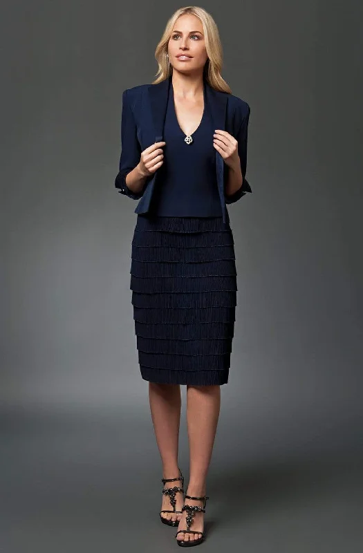 YEAR-End Clearance Alexander by Daymor - 2033 Two-Piece Dress Suit with Tiered Skirt