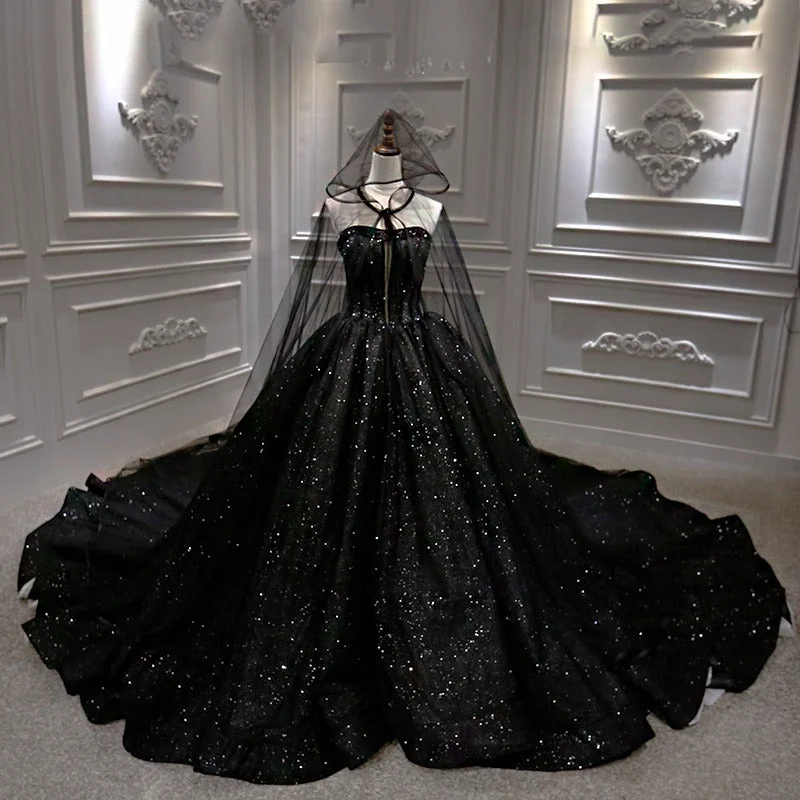 Closeout Sale Black Sparkle with Cape