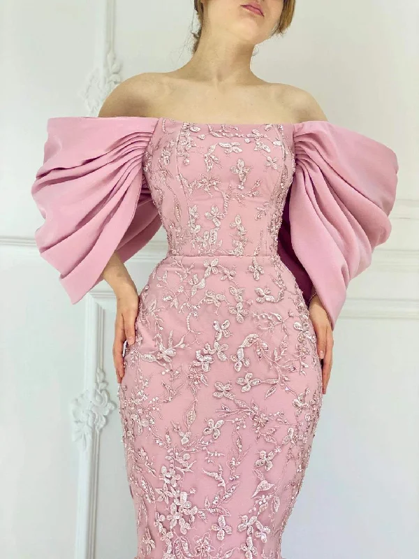 Overstock Sale Delightful Baby Pink Evening Dress