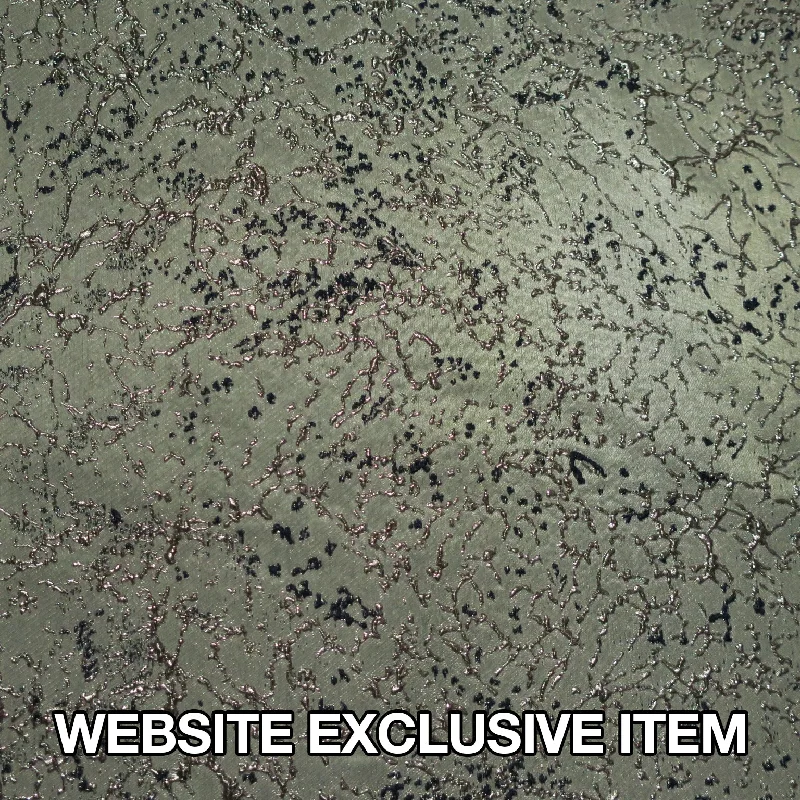 Super Bargain Light Grey Metallic Background with Navy Abstract Textured Brocade Fabric