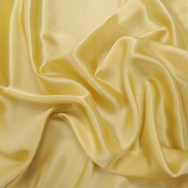 Special Buy Silk Charmeuse Fabric Pale Yellow Solid 54" 100% Silk