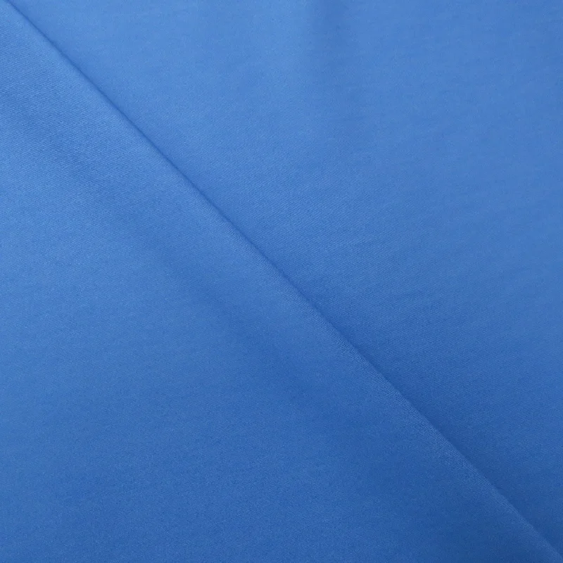Massive Deals Semi Stretch Light Blue Solid Cotton Denim Fabric