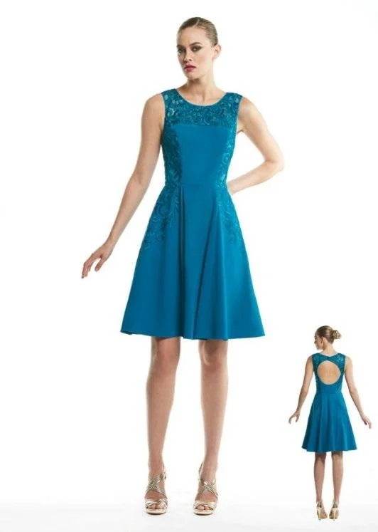 Today’s Deal Sue Wong N5403 Sleeveless Embroidered A-line Dress