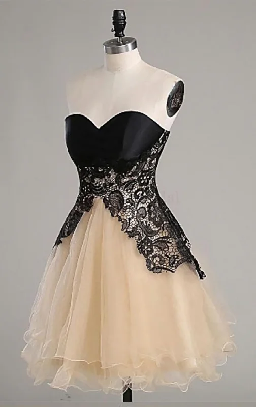 Best Seller Black Lace Sweatheart Cute Short custom Elegant Wowen Short For Teens Corset Prom Dresses outfit Best Seller Black Lace Sweatheart Cute Short custom Elegant Wowen Short For Teens Corset Prom Dresses outfit