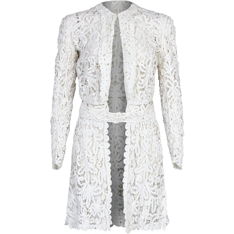 Markdown Madness Antique 1910s White Battenburg or Princess Tape Lace Bridal Dress Jacket Markdown Madness Antique 1910s White Battenburg or Princess Tape Lace Bridal Dress Jacket