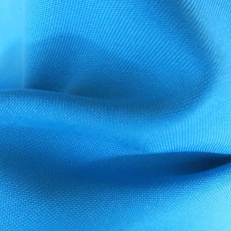 Hurry In Aqua Blue Tropical Polyester Fabrics