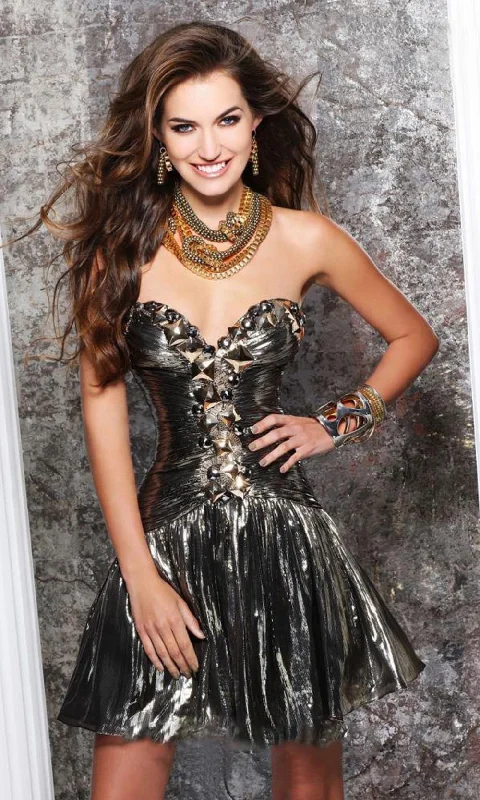 Buy More, Save More Tarik Ediz - Sweetheart Neck A-Line Short Dress 90342 - 1 pc Green/Gold In Size 6 Available Buy More, Save More Tarik Ediz - Sweetheart Neck A-Line Short Dress 90342 - 1 pc Green/Gold In Size 6 Available