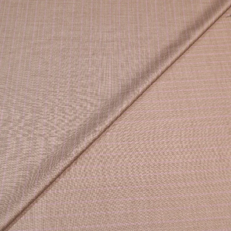 Mega Sale Light Gray Stripes Essential Wool Dormeuil Fabric