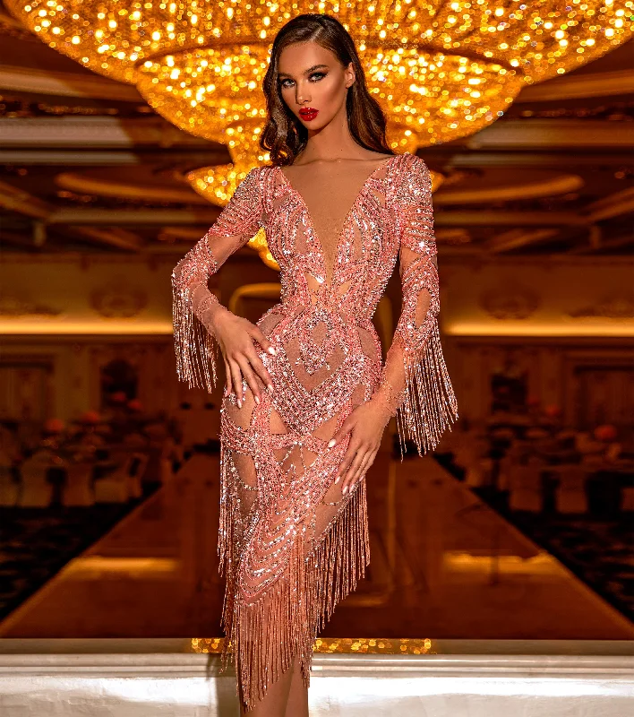 Bargain Prices Neon Pink Evening Dress