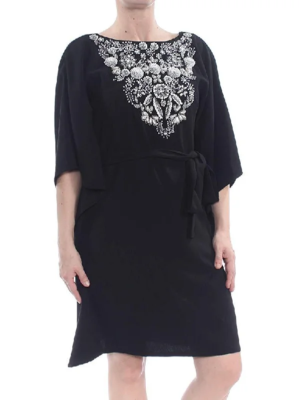 Reduced Prices Aidan Mattox - MD1E202714 Bateau Neckline Embellished Short Dress
