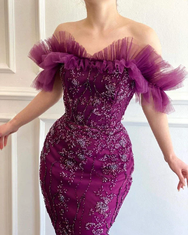 Price Reduction Hypnotic Purple Evening Dress