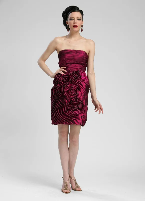 Online Only Sue Wong C3333 Ruched Rosette Straight Across Neck Dress - 1 pc Plum In Size 6 Available Online Only Sue Wong C3333 Ruched Rosette Straight Across Neck Dress - 1 pc Plum In Size 6 Available