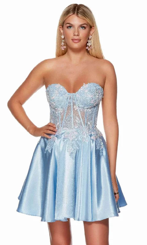 Limited Time Discount Alyce Paris 3158 - Embroidered Strapless Cocktail Dress