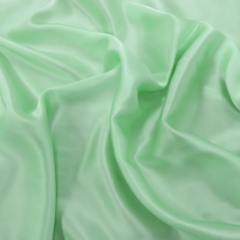 Take Advantage Silk Charmeuse Fabric Mint Green Solid 54" 19mm